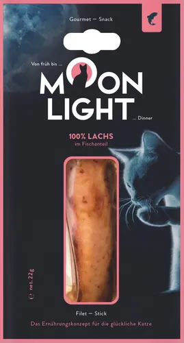 Moonlight Katzensnack Filet-Stick, Lachs 22 g
