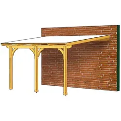 Skan Holz Terrassenüberdachung Rimini 434 cm x 350 cm von SKAN HOLZ
