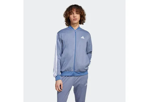 adidas Sportswear Trainingsjacke TRICOT REGULAR-FIT MÉLANGE in grau von adidas