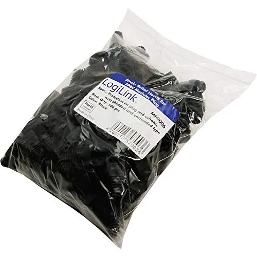 Logilink Knickschutztuelle RJ45 MP0006 Schwarz 100St