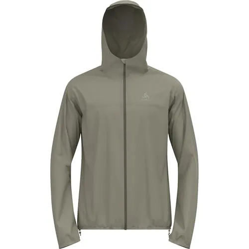 Odlo X-Alp Laufjacke Herren - Wasserdichte, atmungsaktive Funktionsjacke in vetiver, Größe XL FS 2025 - Funktionsjacke aus recycelten Materialien, perfekt für Läufer; leichtes, atmungsaktives Gewebe mit vollversiegelten Nähten für optimalen Schutz.