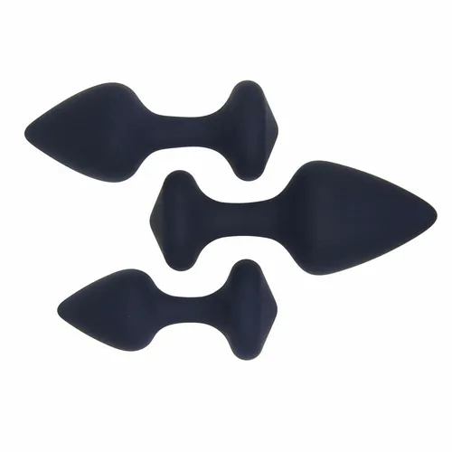 Projekt Sexmuseum Lusttropfen Analplug Plug Set 3-tlg 3 Größen Samtig Silikon