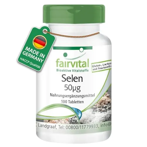 Fairvital | Selen 50mcg aus Selenhefe