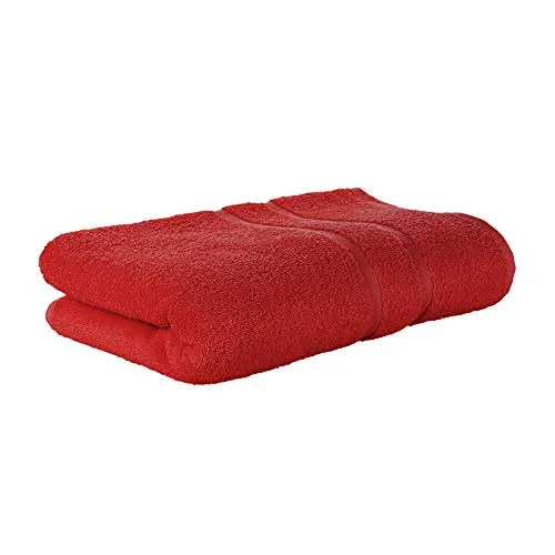 Premium Frottee Badetuch 100x150 cm in rot von StickandShine in 500g/m² aus 100% Baumwolle
