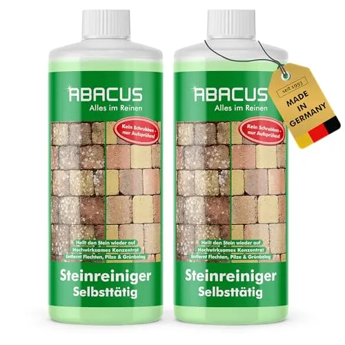 ABACUS Nell Ultra Algenentferner - Extrem starkes Konzentrat mit Langzeitschutz - Reinigungsmittel für Terrassen, Dächer und mehr. Effektiver Grünbelagentferner mit selbsttätiger Wirkung und langanhaltendem Schutz gegen Algen und Flechten.