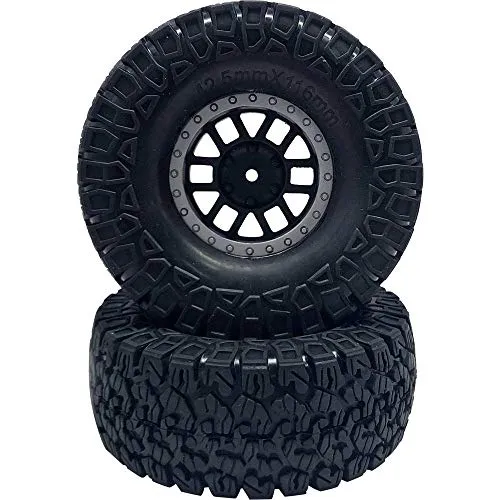 Reely 1:10 Crawler Kompletträder Offroad 6-Doppelspeichen Dunkelgrau 2 St.