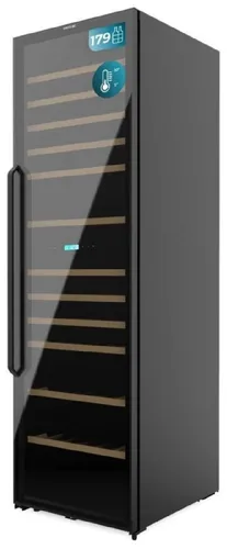 Cecotec Weinkühlschrank 176 Flaschen Bolero GrandSommelier Duo 176000 Black. Dual-Temperatur, UV-Schutz, Temperaturalarm
