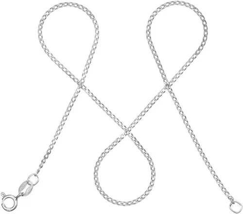 modabilé Panzerkette Damen Halskette aus 925er Sterling Silber - Elegante 80 cm lange Panzerkette für Damen aus robustem 925er Echtsilber, ideal als Geschenk in edlem Etui mit Silberputztuch. Perfekt für jeden Anlass!