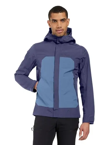Didriksons Grit 3 Herren Jacke XXL in Blue Arcad - Funktionsjacke mit verstellbarer Kapuze und belüftendem Knopf, ideal für Outdoor-Aktivitäten bei jedem Wetter.