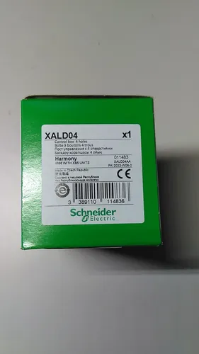 Schneider Electric Tastergehäuse 22mm 4 Loch grau (XALD04) - Hochwertiges Unterputzgehäuse, ideal für die einfache Installation von Schaltern und Tastern