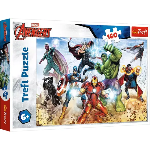 Puzzle 160 elementów. Avengers. Gotowi by ratować świat Trefl 5900511153682