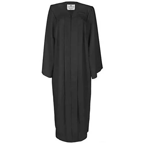 LIERYS Robe Damen/Herren - Talar für Abschlussfeiern - Medizinische Berufsbekleidung, ideal für akademische Feierlichkeiten mit bequemem, weichem Stoff und Druckverschluss für hohen Tragekomfort.