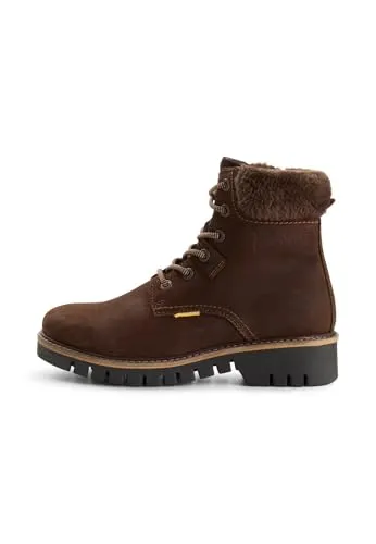 camel active Schnürstiefel mit Seitenzipper - Damen-Boots aus hochwertigem Nubukleder, mit weichem Innenfutter für angenehme Wärme und leichter Sohle für optimalen Tragekomfort. Perfekt für Stadtbesuche und kleine Abenteuer im Freien.