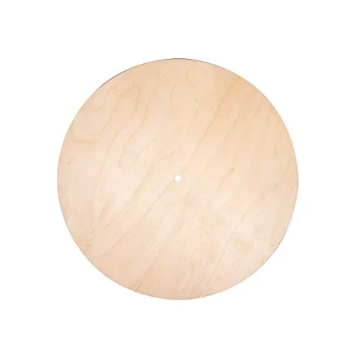 Produktbild Rayher Uhrenplatte Holz, rund, 30 cm ø, Plattenstärke 6 mm, Loch ø 7,6 mm, FSC zertifiziert, Holzscheibe, Holzplatte, Uhrscheibe, Uhr basteln Holz, 69240505, Natur