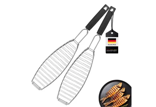 bremermann Grillguthalter Fisch-Grillhalter 2er Set Fischhalter, Fischgriller, Fischbräter, (2-St)