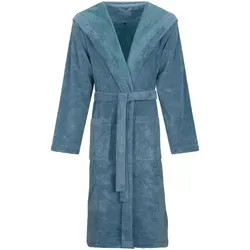 Vossen Unisex-Bademantel Lynn - Bademantel aus hochwertigem Wirkvelours, mit Kapuze und Gürtel, ideal für Damen und Herren, pflegeleicht und trocknergeeignet.