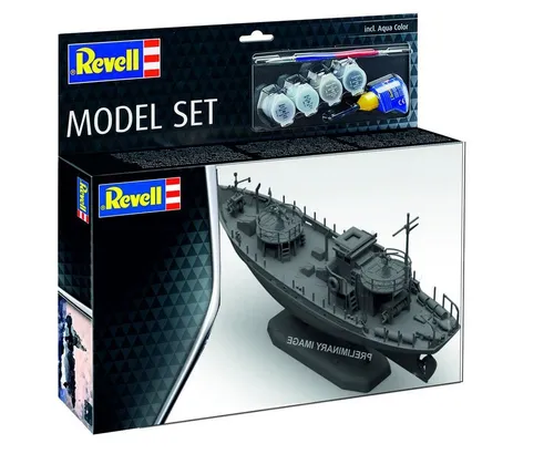 Revell Schiffe KFK Kriegsfischkutter 65242 - Modellbausätze, detailliertes Modell des historischen Kriegsfischkutters, ideal für Sammler und Modellbau-Enthusiasten.