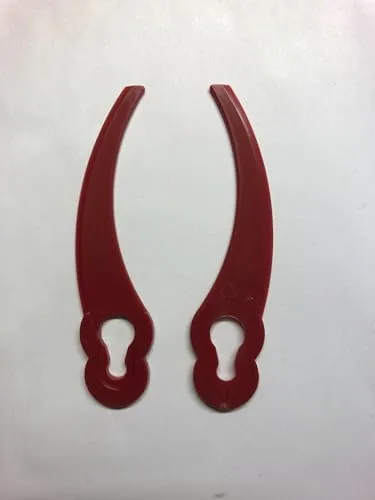 GartenMeister Ersatzmesser zu 967393 und 889631 Rasentrimmer, gebogen, Kunststoff, 20 Stück