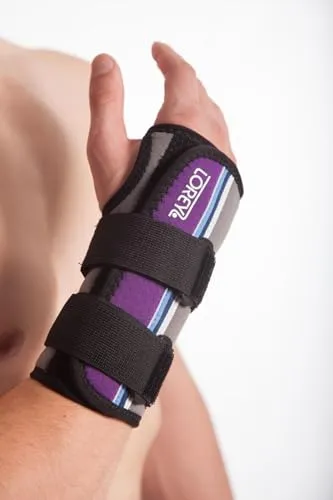 LOREY Handbandage aus offenporigem Neopren, Handgelenkbandage, Handgelenkstütze (S/M - links)
