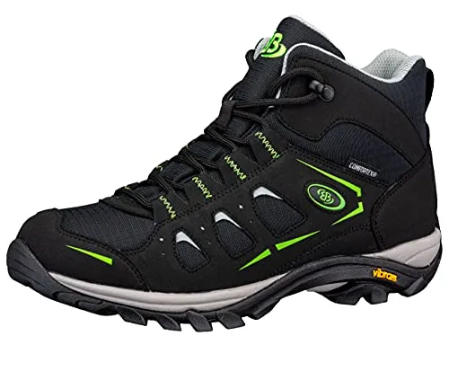 Brütting Outdoorstiefel Mount Frakes High, Gr. 38, schwarz - Wasserdichter und atmungsaktiver Outdoorstiefel mit stabiler Vibram-Laufsohle für sicheren Halt in unebenem Gelände. Ideal für Wanderungen und Outdoor-Aktivitäten.