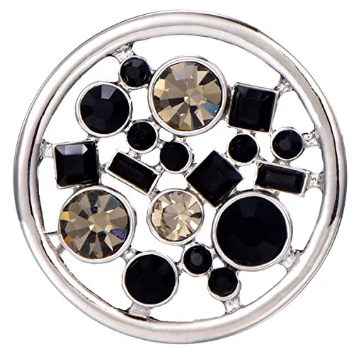 Morella Damen Schmuckmünze Coin 33 mm Universum in schwarz von Morella