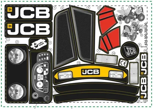 Rolly Toys Aufkleber JCB Dumper