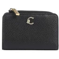 COCCINELLE Leder-Geldbörse in Schwarz - (B)13 x (H)9 cm