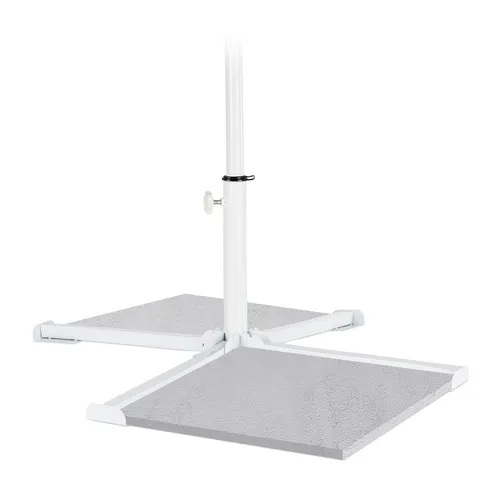 Sonnenschirmständer Weiß von Relaxdays