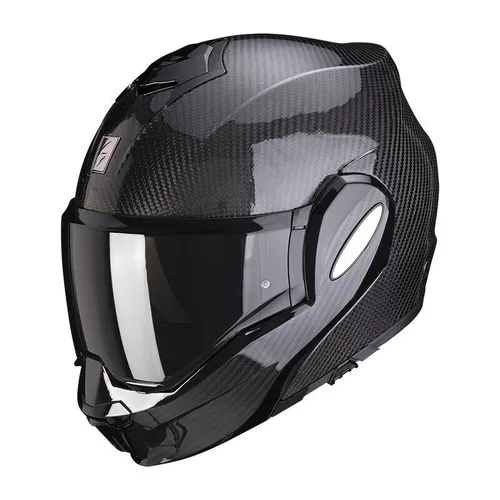 Scorpion Exo-Tech Evo Carbon Motorradhelm - Gr. L 58/59 - Motorradhelm aus Carbon mit Pinlock Maxvision™, inklusive klaren und stark getönten Visiere. Ideal für Sicherheit und Komfort auf der Straße.