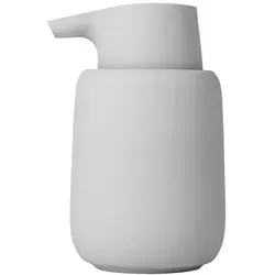 Blomus SONO Seifenspender - Keramik, edles mattiertes Design, hygienisch und umweltfreundlich nachfüllbar, H 14 cm, T 9,5 cm, 0,25 l