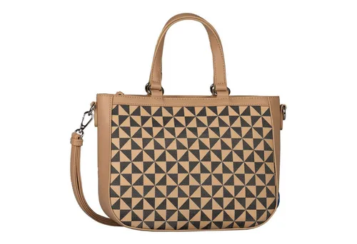 Gabor Meria Damen Shopper Umhängetasche - Einkaufstaschen mit Reißverschluss, mittlerer Größe und flexiblem Tragekomfort durch abnehmbaren Schulterriemen. Trendiges Design mit geometrischem Druck für stilbewusste Frauen.