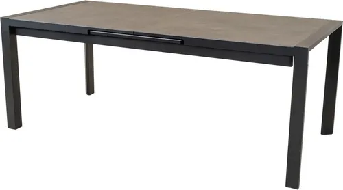 Lesli Ausziehtisch LAGOS 200/260 cm - Moderne Gartentische: Vielseitiger Ausziehtisch mit wetterbeständiger SPC-Platte und pulverbeschichtetem Aluminiumrahmen, ideal für spontane Gäste und große Feiern.