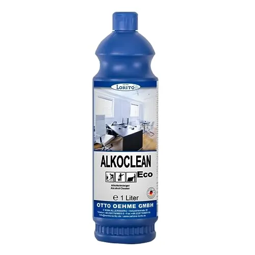 Lorito Alkoclean Eco 248 Bodenreiniger 1l, Alkoholreiniger mit Duft, Boden Reinigungsmittel für PVC, Fliesen und Parkett