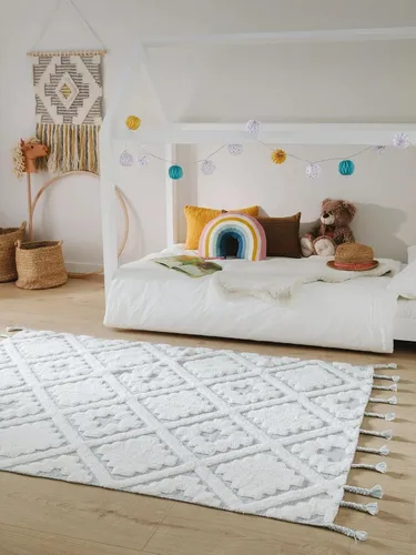 benuta Kinderteppich Matheo, rechteckig, Mint - Der Matheo Kinderteppich vereint Funktionalität und kindgerechtes Design. Mit weichem Trittgefühl und pflegeleichter Waschbarkeit sorgt er für eine freundliche Atmosphäre im Kinderzimmer.