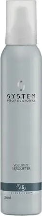 System Professional Lipid Code Forma Volumize Aerolifter V5 200 ml - Schaumfestiger für feines Haar, verleiht mehr Halt und Fülle, schützt vor Föhnhitze und sorgt für gesunden Glanz.