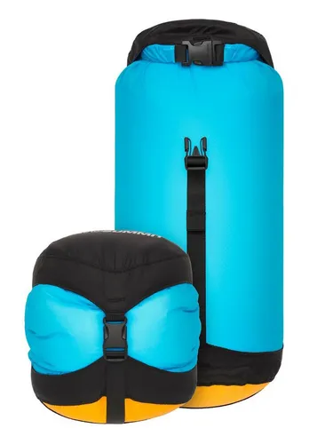 Sea to Summit Evac Ultralight Compression Dry Packtasche 8l - Blau - Pack- & Seesäcke: Wasserdichte, ultraleichte Packtasche mit Rollverschluss, ideal für trockene und kompakte Aufbewahrung deiner Ausrüstung.