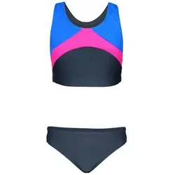 Aquarti Bustier-Bikini Aquarti Mädchen Sport Bikini Racerback Bustier & Bikinislip blau|rosa 146