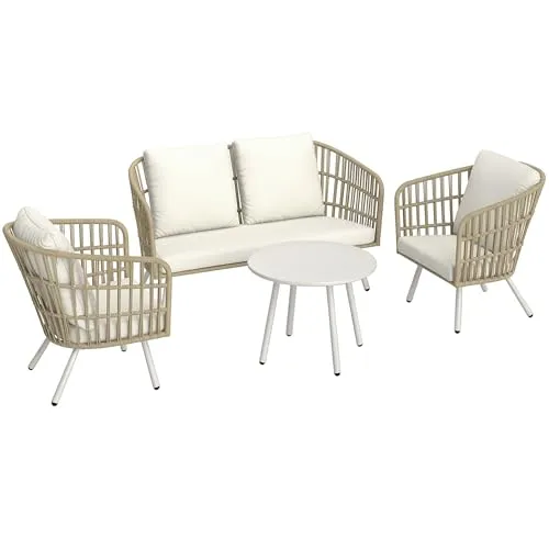 Gartenmöbel Set aus Polyrattan