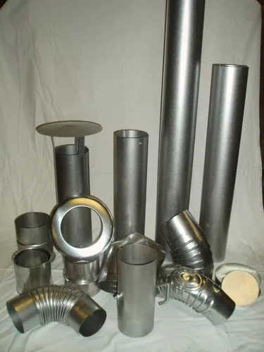 Ofenrohr FAL Rauchrohr feueraluminiert  Ø AUSWAHL Bogen Knie Ofenrohr Kaminrohr