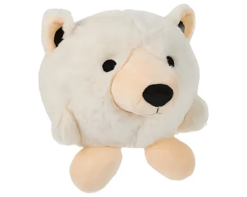 Wolters Tierkuscheltier Hundespielzeug Plüschball Ella Eisbär, Junior / Durchmesser: 15 cm