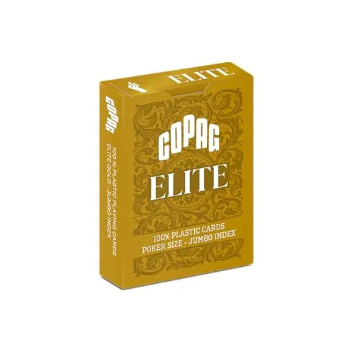 Copag Pokergröße Jumbo Index Gold Spielkarten
