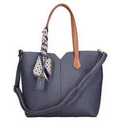 Rieker H104514 H10 Damenhandtasche Blau - Elegante Handtasche aus dunkelblauem Kunstleder mit geräumigem Hauptfach, abnehmbarem Schulterriemen und praktischen Innenfächern. Ideal für Freizeit und Alltag.