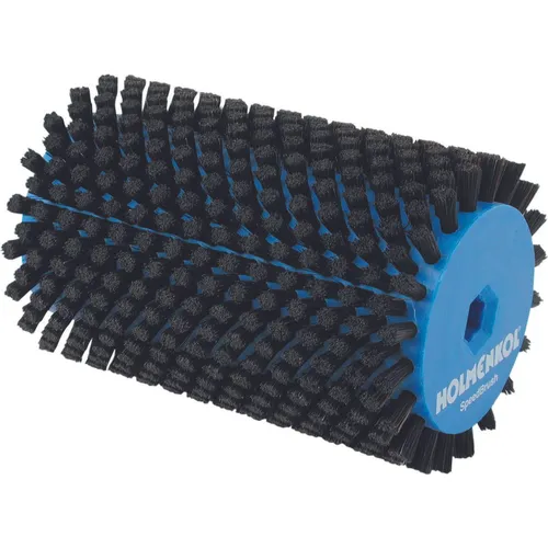 Holmenkol SpeedBrush Skibürste – Rosshaar für Erwachsene - Ski-Werkzeug für professionelle Pflege. Ideal zum Ein- und Ausbürsten von Finish-Produkten. Einfacher Einsatz mit Bohrmaschine oder Akkuschrauber.