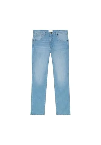 Wrangler Herren Jeans Larston, Slim Tapered Fit - Moderne Jeans mit kegelförmigem Bein, ideal für einen lässigen Look. Aus 90% Baumwolle, pflegeleicht und mit angenehmem Tragekomfort dank Stretchanteil.