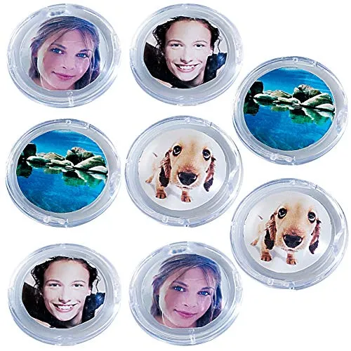 Your Design Fotomagnete: 16er-Set Bilder-Magnete (Kühlschrank Magnet, Deko Magnete, Bilderrahmen Foto)