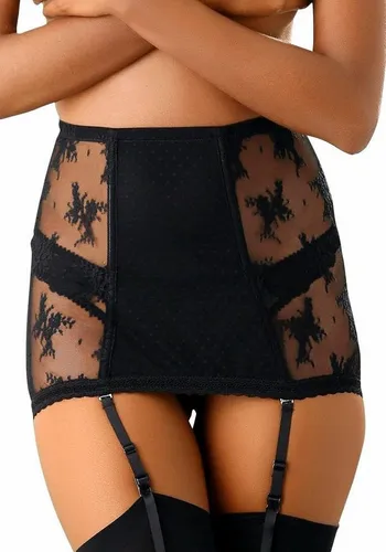 Strumpfhalter Schwarz von Petite Fleur Gold