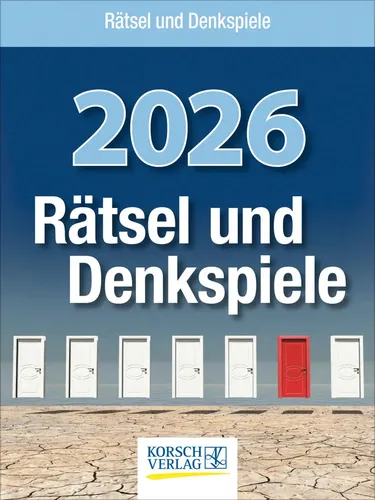 Produktbild Rätsel und Denkspiele 2026: Tages-Abreißkalender mit kniffligen Aufgaben
