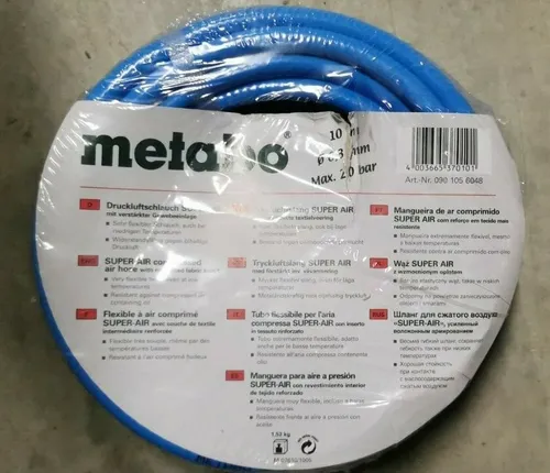 Metabo Druckluftschlauch Super Air Euro 6,3mm x 11mm / 10 m