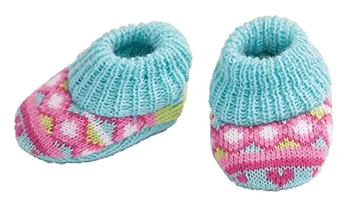 Heless 2647 - Strickschuhe für Puppen, Größe 38 - 45 cm