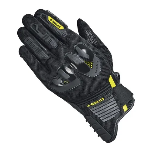 Held Sambia 2 Motorrad Handschuhe 3XL, schwarz-gelb - Motorradhandschuhe mit offenkantiger Spezialnaht und NUDUD-Technologie für präzise Smartphone-Bedienung – ideal für den modernen Biker.